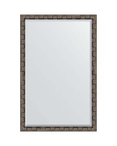 Зеркало Evoform Exclusive 173х113 BY 1216 с фацетом в багетной раме - Серебряный бамбук 73 мм