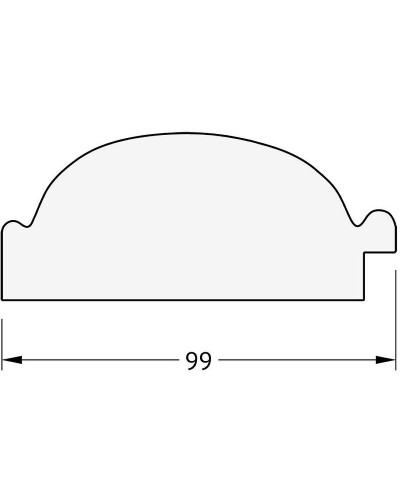 Зеркало Evoform Exclusive 169х79 BY 3598 с фацетом в багетной раме - Византия серебро 99 мм