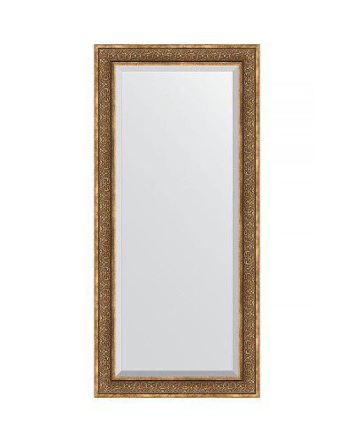 Зеркало Evoform Exclusive 169х79 BY 3604 с фацетом в багетной раме - Вензель бронзовый 101 мм