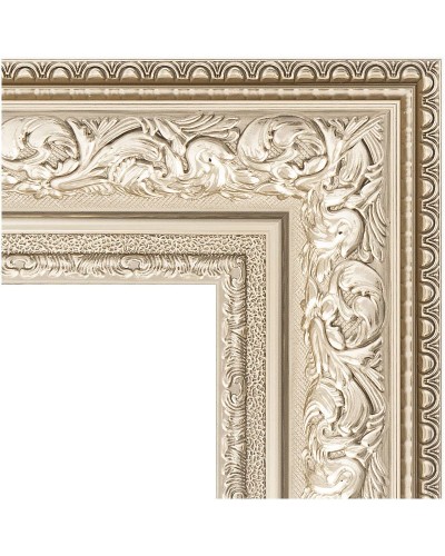 Зеркало Evoform Exclusive 170х80 BY 3608 с фацетом в багетной раме - Виньетка серебро 109 мм