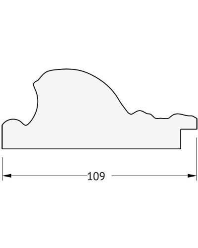 Зеркало Evoform Exclusive 170х80 BY 3608 с фацетом в багетной раме - Виньетка серебро 109 мм