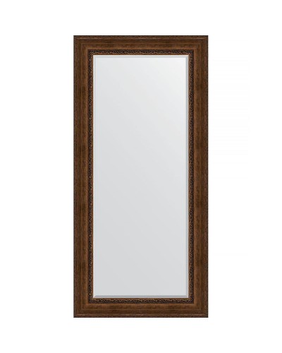 Зеркало Evoform Exclusive 172х82 BY 3611 с фацетом в багетной раме - Состаренная бронза с орнаментом 120 мм