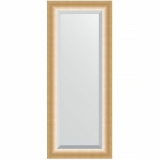 Зеркало Evoform Exclusive 136х56 BY 1161 с фацетом в багетной раме - Травленое золото 87 мм