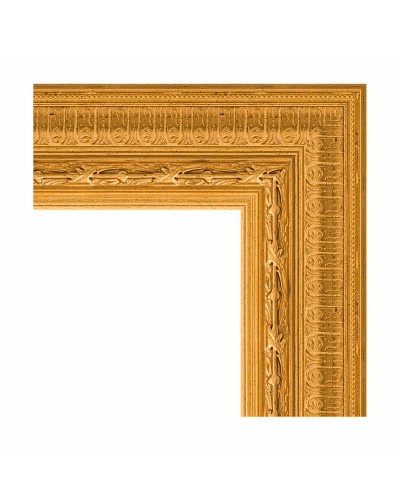 Зеркало Evoform Exclusive 135х55 BY 1254 с фацетом в багетной раме - Сусальное золото 80 мм