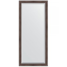 Зеркало Evoform Exclusive 161х71 BY 1204 с фацетом в багетной раме - Палисандр 62 мм