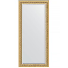 Зеркало Evoform Exclusive 165х75 BY 1304 с фацетом в багетной раме - Сусальное золото 80 мм