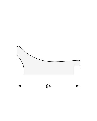 Зеркало Evoform Exclusive 166х76 BY 1309 с фацетом в багетной раме - Фреска 84 мм