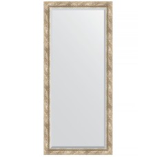 Зеркало Evoform Exclusive 163х73 BY 3589 с фацетом в багетной раме - Прованс с плетением 70 мм