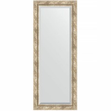 Зеркало Evoform Exclusive 133х53 BY 3511 с фацетом в багетной раме - Прованс с плетением 70 мм