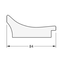 Зеркало Evoform Exclusive 176х116 BY 1319 с фацетом в багетной раме - Фреска 84 мм