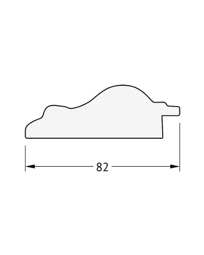 Зеркало Evoform Exclusive 175х115 BY 1312 с фацетом в багетной раме - Старый гипс 82 мм