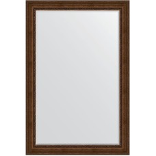 Зеркало Evoform Exclusive 182х122 BY 3637 с фацетом в багетной раме - Состаренная бронза с орнаментом 120 мм