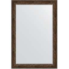 Зеркало Evoform Exclusive 182х122 BY 3638 с фацетом в багетной раме - Состаренное дерево с орнаментом 120 мм
