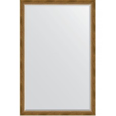 Зеркало Evoform Exclusive 173х113 BY 3614 с фацетом в багетной раме - Состаренная бронза с плетением 70 мм