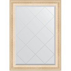 Зеркало Evoform Exclusive-G 102х75 BY 4183 с гравировкой в багетной раме - Старый гипс 82 мм