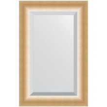 Зеркало Evoform Exclusive 86х56 BY 1141 с фацетом в багетной раме - Травленое золото 87 мм