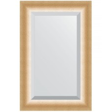 Зеркало Evoform Exclusive 86х56 BY 1141 с фацетом в багетной раме - Травленое золото 87 мм