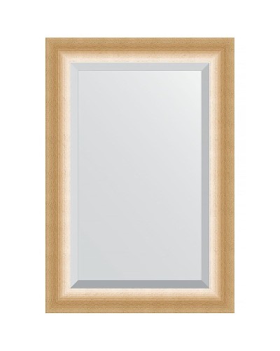 Зеркало Evoform Exclusive 96х66 BY 1181 с фацетом в багетной раме - Травленое золото 87 мм