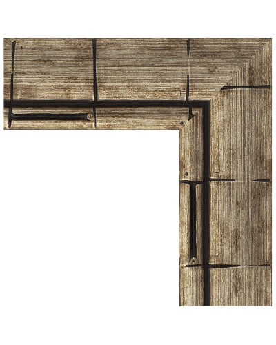 Зеркало Evoform Exclusive 93х63 BY 1176 с фацетом в багетной раме - Серебряный бамбук 73 мм