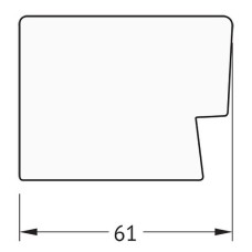 Зеркало Evoform Exclusive 91х61 BY 1179 с фацетом в багетной раме - Алюминий 61 мм