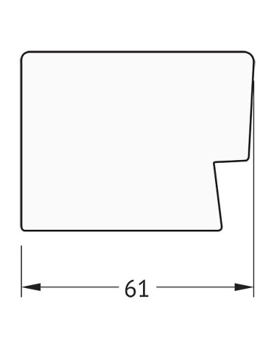 Зеркало Evoform Exclusive 91х61 BY 1179 с фацетом в багетной раме - Алюминий 61 мм