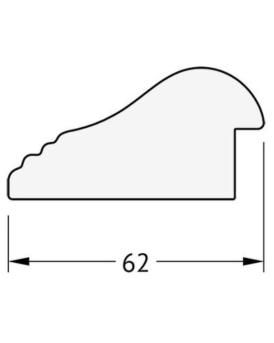 Зеркало Evoform Exclusive 91х61 BY 1174 с фацетом в багетной раме - Палисандр 62 мм
