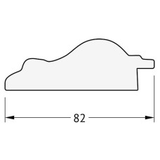 Зеркало Evoform Exclusive 95х65 BY 1272 с фацетом в багетной раме - Старый гипс 82 мм