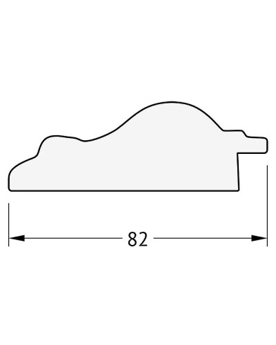 Зеркало Evoform Exclusive 95х65 BY 1272 с фацетом в багетной раме - Старый гипс 82 мм