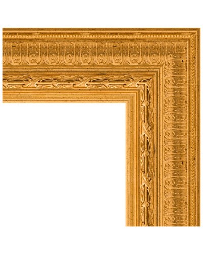 Зеркало Evoform Exclusive 95х65 BY 1274 с фацетом в багетной раме - Сусальное золото 80 мм