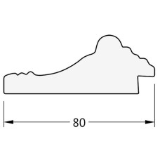 Зеркало Evoform Exclusive 95х65 BY 1274 с фацетом в багетной раме - Сусальное золото 80 мм