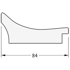 Зеркало Evoform Exclusive 86х56 BY 1239 с фацетом в багетной раме - Фреска 84 мм