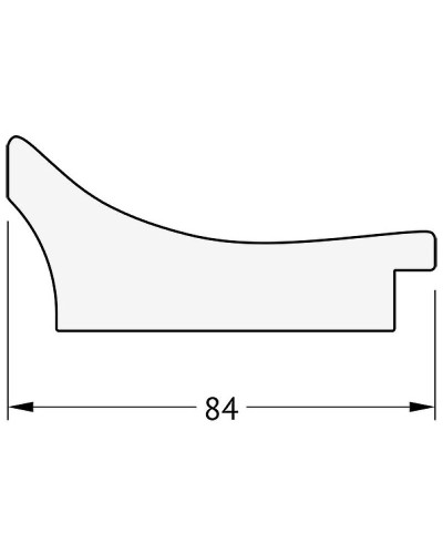 Зеркало Evoform Exclusive 86х56 BY 1239 с фацетом в багетной раме - Фреска 84 мм