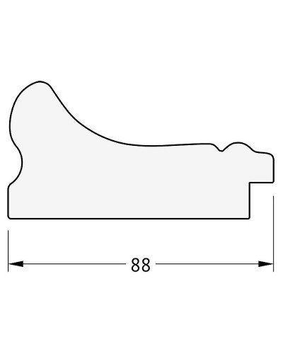 Зеркало Evoform Exclusive 86х56 BY 1235 с фацетом в багетной раме - Хамелеон 88 мм