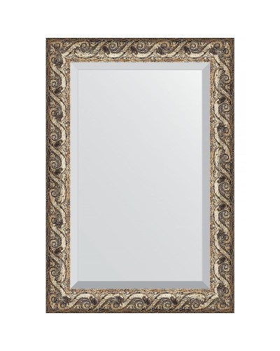 Зеркало Evoform Exclusive 96х66 BY 1279 с фацетом в багетной раме - Фреска 84 мм