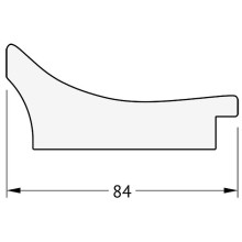 Зеркало Evoform Exclusive 96х66 BY 1279 с фацетом в багетной раме - Фреска 84 мм