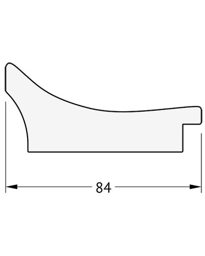 Зеркало Evoform Exclusive 96х66 BY 1279 с фацетом в багетной раме - Фреска 84 мм