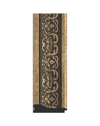 Зеркало Evoform Exclusive 89х59 BY 3423 с фацетом в багетной раме - Вензель серебряный 101 мм