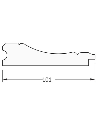 Зеркало Evoform Exclusive 89х59 BY 3423 с фацетом в багетной раме - Вензель серебряный 101 мм