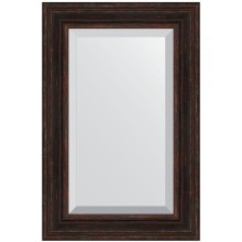 Зеркало Evoform Exclusive 89х59 BY 3421 с фацетом в багетной раме - Темный прованс 99 мм