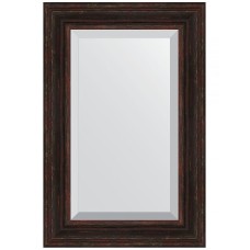 Зеркало Evoform Exclusive 89х59 BY 3421 с фацетом в багетной раме - Темный прованс 99 мм