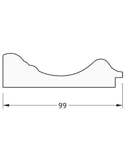 Зеркало Evoform Exclusive 89х59 BY 3420 с фацетом в багетной раме - Травленая бронза 99 мм