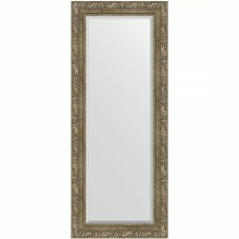 Зеркало Evoform Exclusive 135х55 BY 3515 с фацетом в багетной раме - Виньетка античная латунь 85 мм