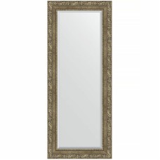 Зеркало Evoform Exclusive 135х55 BY 3515 с фацетом в багетной раме - Виньетка античная латунь 85 мм