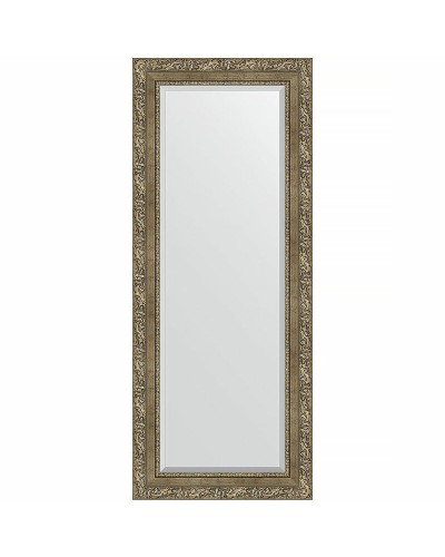 Зеркало Evoform Exclusive 135х55 BY 3515 с фацетом в багетной раме - Виньетка античная латунь 85 мм
