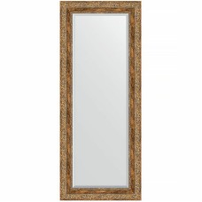 Зеркало Evoform Exclusive 135х55 BY 3514 с фацетом в багетной раме - Виньетка античная бронза 85 мм