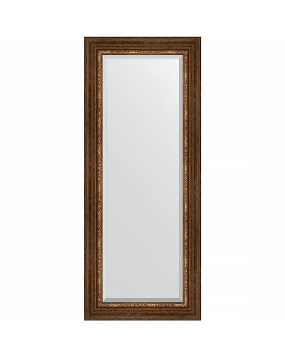 Зеркало Evoform Exclusive 136х56 BY 3517 с фацетом в багетной раме - Римская бронза 88 мм