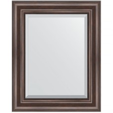 Зеркало Evoform Exclusive 51х41 BY 1356 с фацетом в багетной раме - Палисандр 62 мм