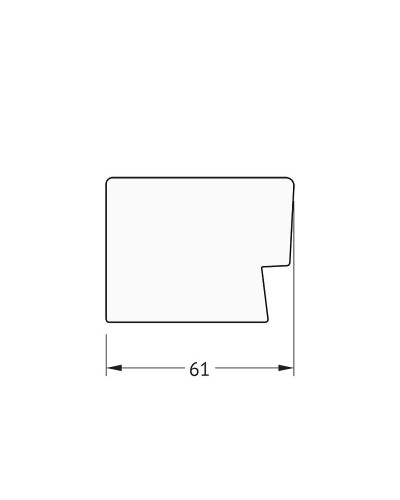 Зеркало Evoform Exclusive 51х41 BY 1361 с фацетом в багетной раме - Алюминий 61 мм