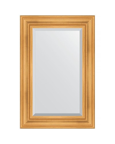 Зеркало Evoform Exclusive 89х59 BY 3418 с фацетом в багетной раме - Травленое золото 99 мм