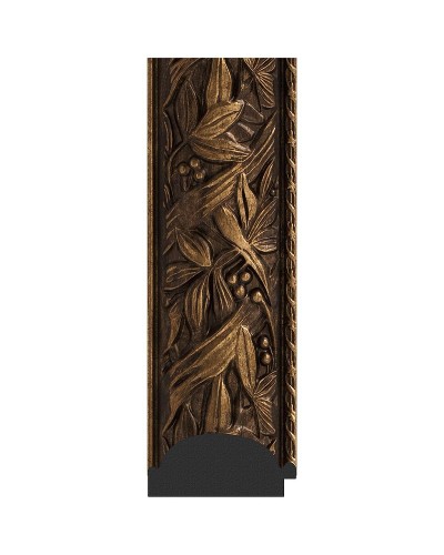 Зеркало Evoform Exclusive 89х59 BY 3417 с фацетом в багетной раме - Византия бронза 99 мм